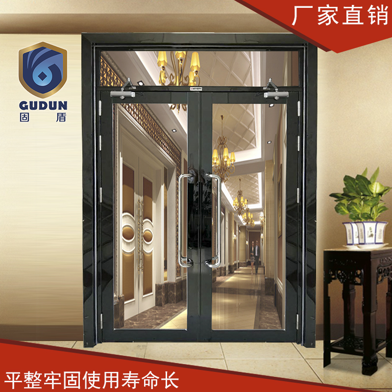 304黑钛不锈钢玻璃防火门154